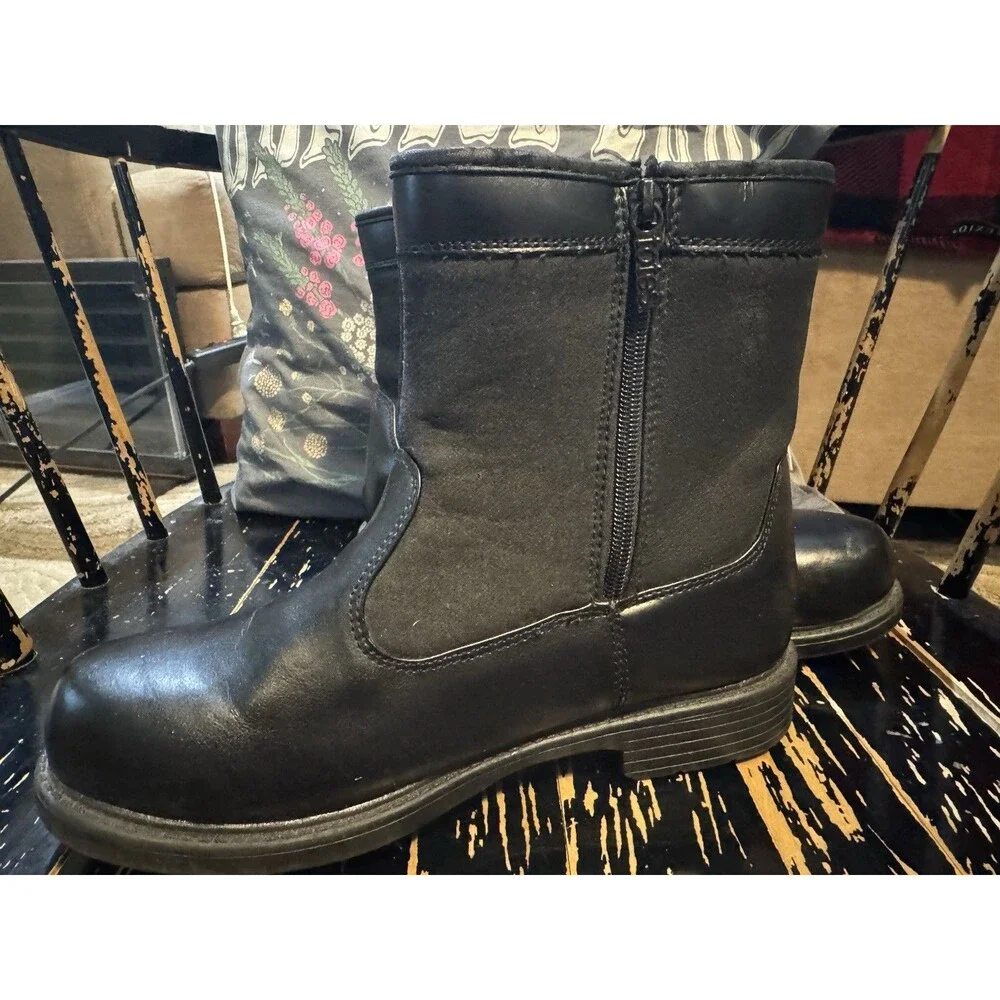 Totes Stadium Mens Thermolite Insulated Zippered Winter Boots Size 8 Waterproof